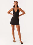 Heavy Hearted Mini Dress Black