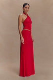Mariposa Slinky Halter Top Red
