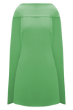 Wynter Scarf Draped Mini Dress Green