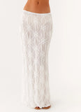 Effortlessly Low Rise Maxi Skirt Ivory