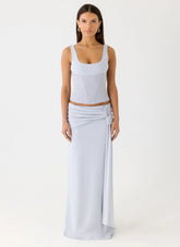 Romana Maxi Skirt Misty Blue