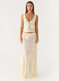 Erinah Sequin Top Yellow