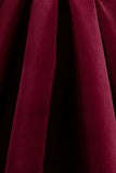 Francisca Berry Velvet Strappy Volume Hem Midi Dress