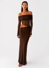 Emery Maxi Dress Chocolate