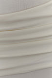 Irene Gathered Knit Maxi Skirt Ivory