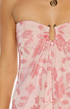 Antoine Pink Sequin Strapless Mini Dress
