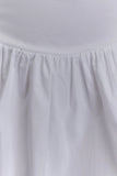 Janis Cotton Frill Mini Dress White