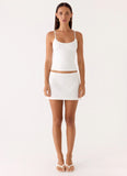 Sofia Mini Skirt White