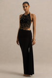 Joi Black Maxi Skirt With Sash Detail