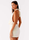 You Make Me Feel Mini Dress Ivory