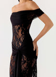 Gracie Twist Maxi Dress Black