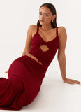 Jocelyn Maxi Dress Maroon