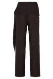 Mattais Boucle Knit Pants Dark Chocolate