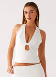 Mirna Halter Top Cream