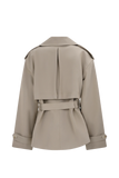 Alden Short Trench Jacket Pebble