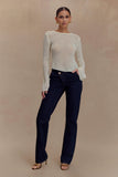 Remington V Front Straight Leg Jeans Indigo Blue