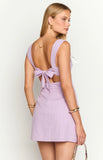 Taylor Lilac Tie Back Mini Dress