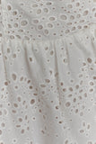 Carlina Broderie Mini Dress White