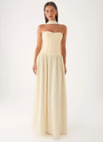 Elianah Scarf Maxi Dress Yellow