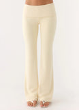 Renae Low Rise Pants Baby Yellow