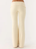 Renae Low Rise Pants Baby Yellow