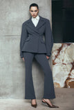 Marion Fit And Flare Pant Charcoal Shadow