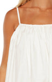 Harles White Bubble Hem Mini Dress