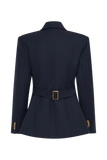 Bellamy Cinched Blazer Dark Navy