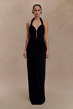 Vivianne Low Neck Maxi Dress Black