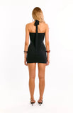 Impala Black Halter Mini Dress
