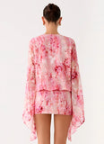 Junia Long Sleeve Mini Dress Pink