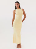 Holly Knit Maxi Dress Yellow