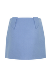 Gina Suiting Mini Skirt Ocean Blue