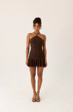 Elektra Mini Dress Chocolate