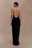 Vivianne Low Neck Maxi Dress Black
