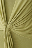 Cindylou Halter Knit Maxi Dress Light Olive