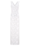 Cornelia Floral Sheer Maxi Dress Ivory