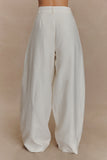 Cyrene Linen Wide Leg Pants Oat Marle