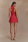 Kallie Linen Skort Burnt Rose
