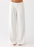 Samuel Low Rise Suiting Pants White