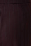 Agatha Straight Leg Suiting Pants Plum Pinstripe