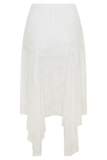 Haime Lace Hankie Midi Skirt Ivory
