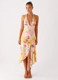 Kayce Midi Dress Sunburst Floral
