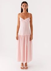 Found You Midi Dress Pink