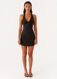 Heavy Hearted Mini Dress Black