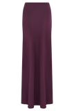 Martiena Knit Maxi Skirt Plum