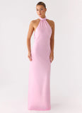 Keena Scarf Maxi Dress Pink