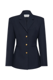 Bellamy Cinched Blazer Dark Navy