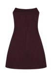 Andy Faux Suede Mini Dress Wine