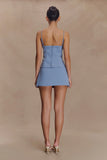 Jaime Spaghetti Strap Suiting Top Ocean Blue